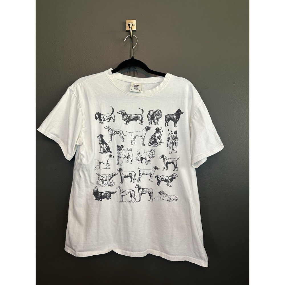 Comfort Colors Beige Dog Breeds Short Sleeve T Shirt Beige L Large